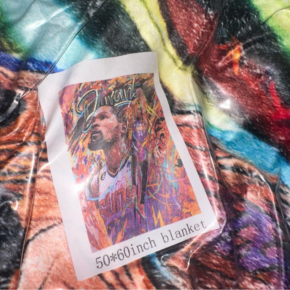 Colorful Kevin Durant Graphic Blanket